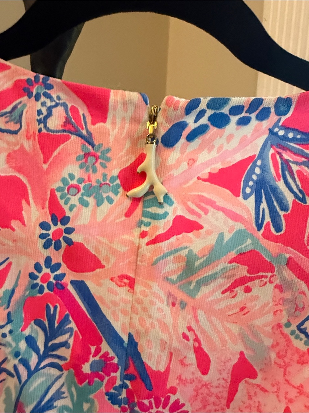 Lilly Pulitzer Pink & Blue Floral Shift Dress - Picture 5 of 6